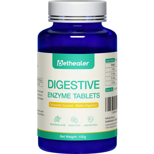 Pethealer Digestive Enzyme Tablets for Dogs & Cats 100g