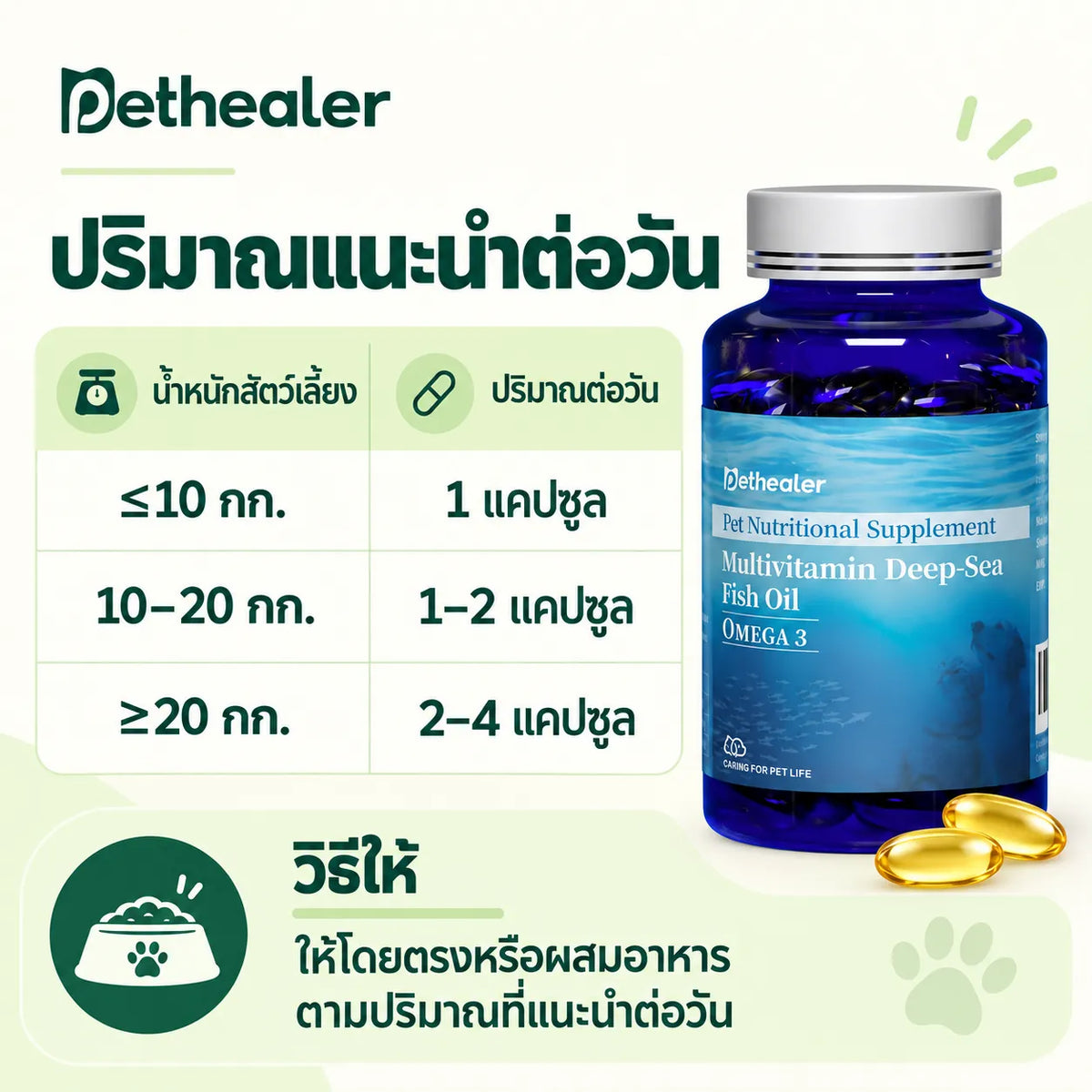Pethealer Deep-Sea Fish Oil Capsules