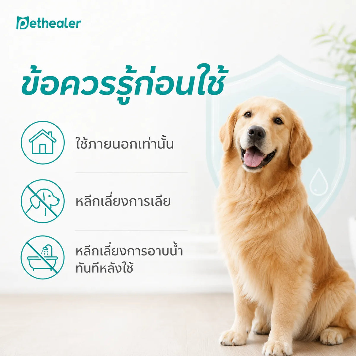 Pethealer Fipronil ยาหยดกำจัดเห็บหมัด สำหรับสุนัขและแมว