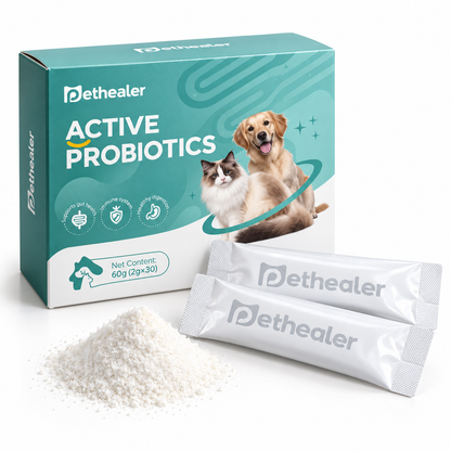 Pethealer White Powder Probiotic with Milk Flavor for Dogs & Cats
