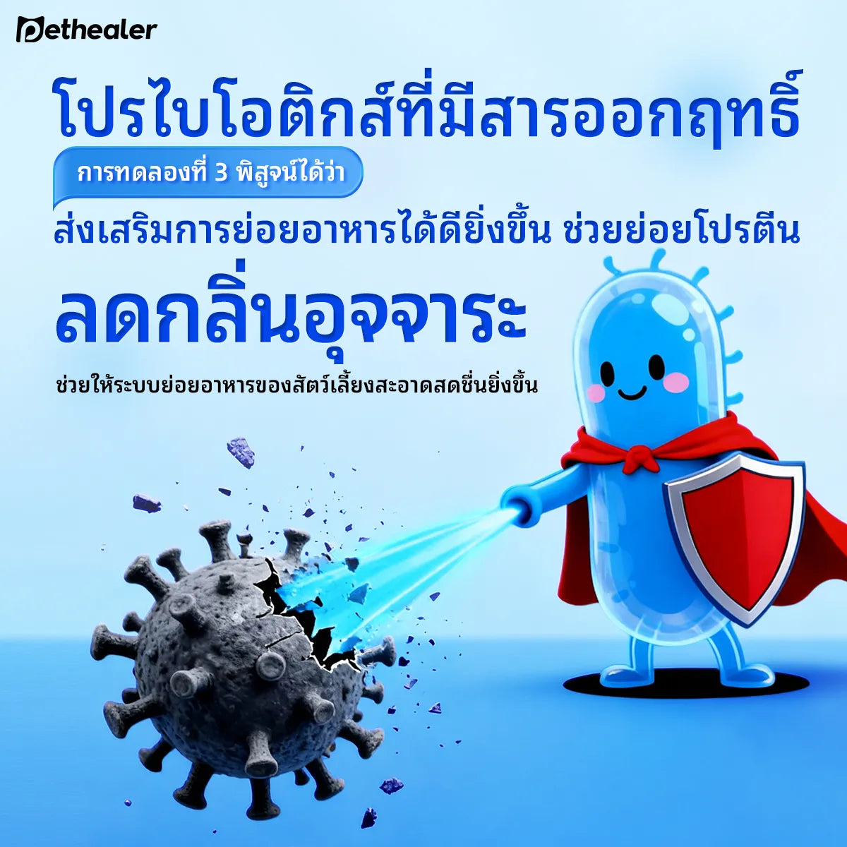 Pethealer Active Compound Probiotics - Công thức mới, Probiotic kết hợp vitamin dành cho chó và mèo