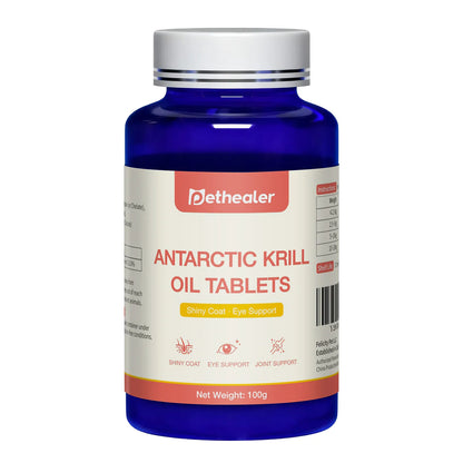 Pethealer Antarctic Krill Oil Tablets for Dogs & Cats