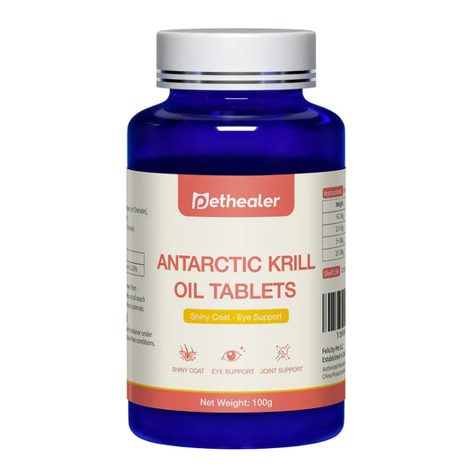 Pethealer Antarctic Krill Oil Tablets for Dogs & Cats