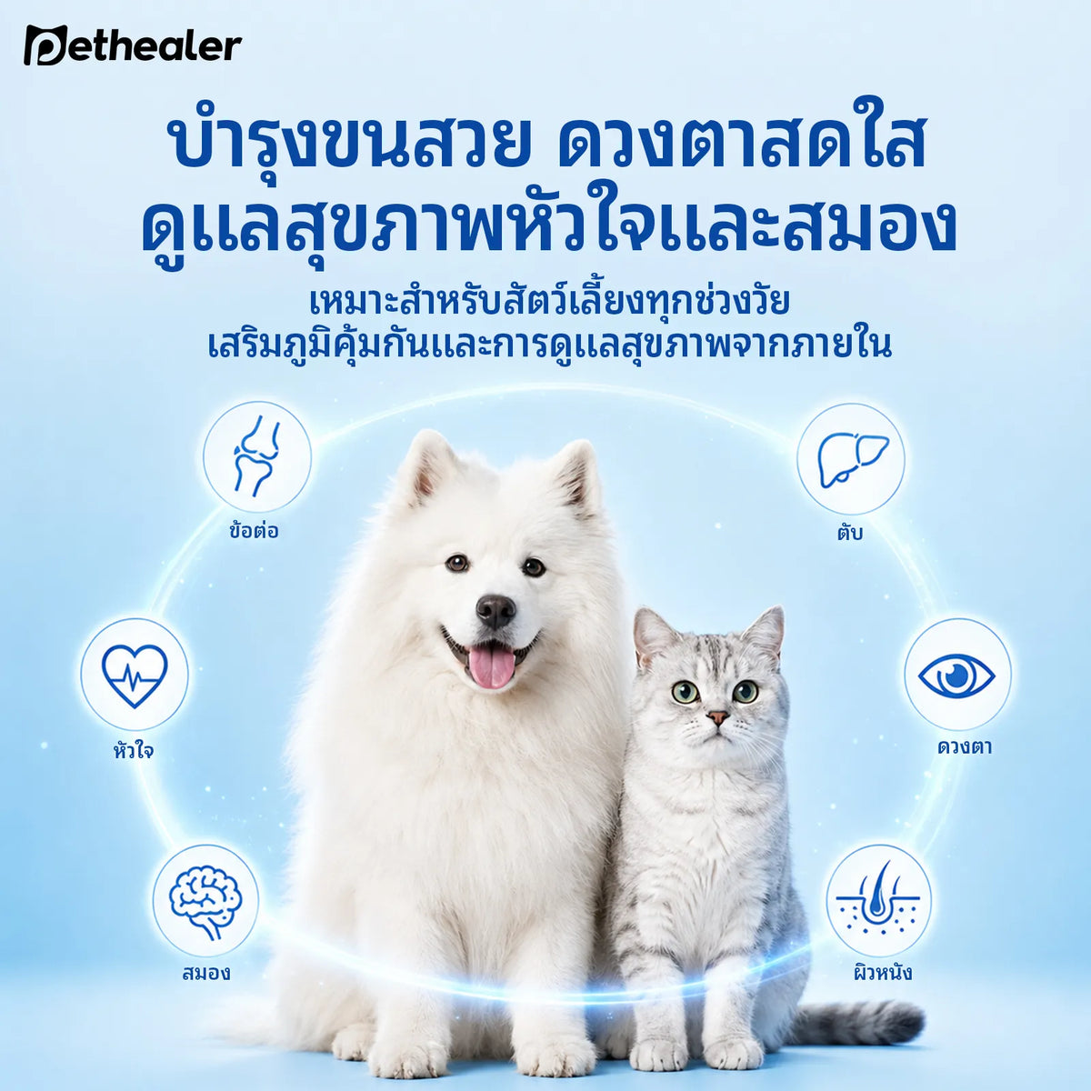 Pethealer Antarctic Krill Oil Tablets for Dogs & Cats