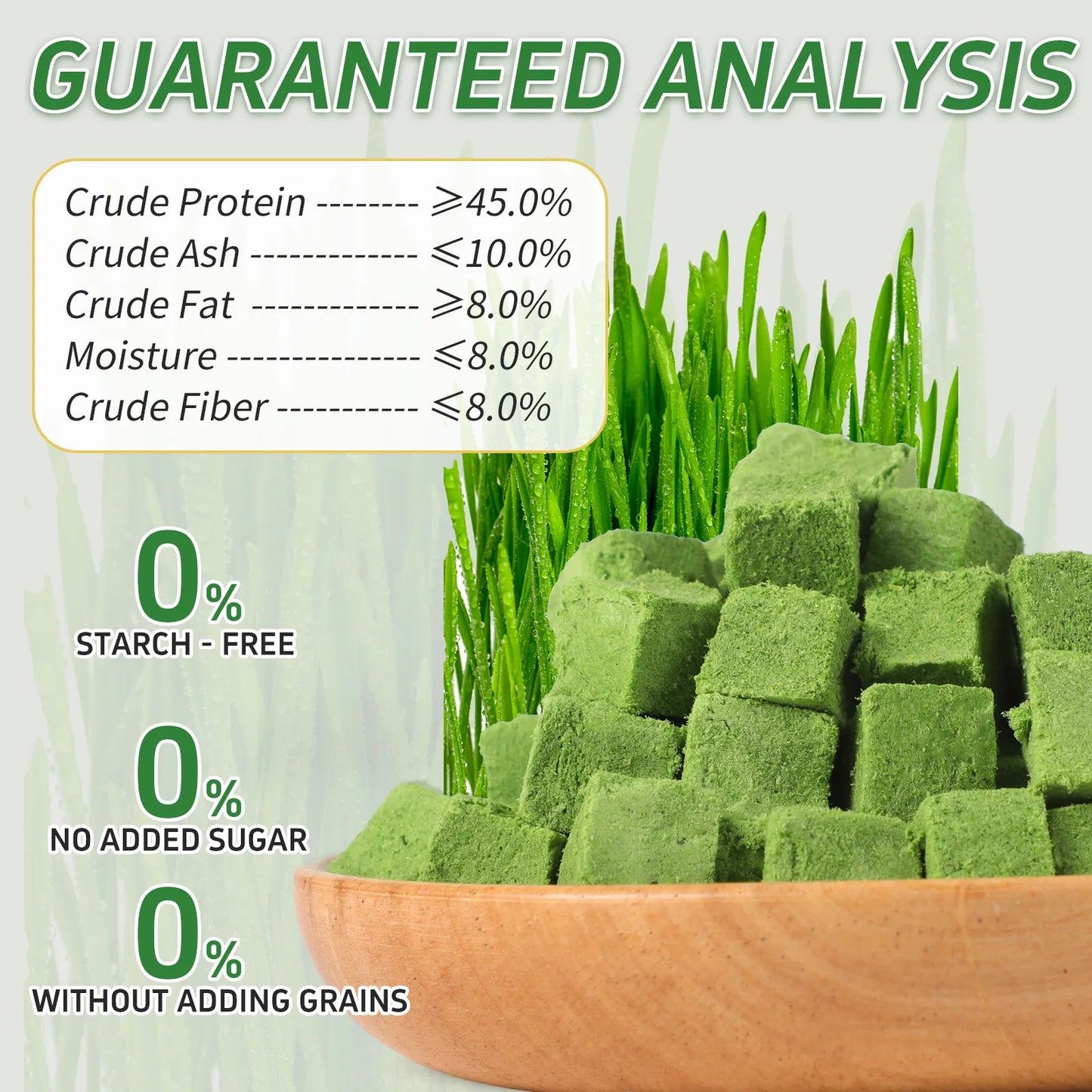 Pethealer Chicken & Salmon Freeze-Dried Cat Grass Bites for Cats – 60g