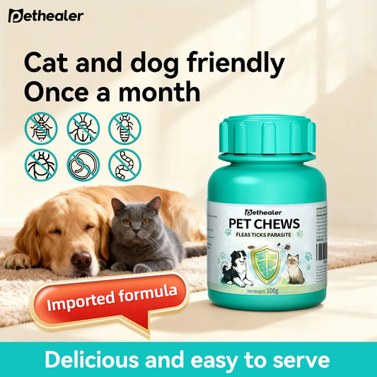 Pethealer External Parasite Care Treats, Protective Formula, 100g