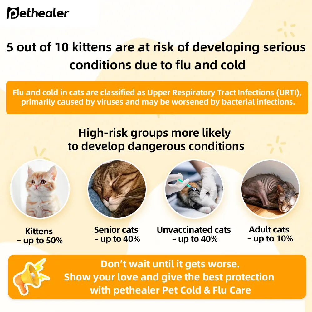 Pethealer Immune Support Powder for Cats During Recovery, 50g