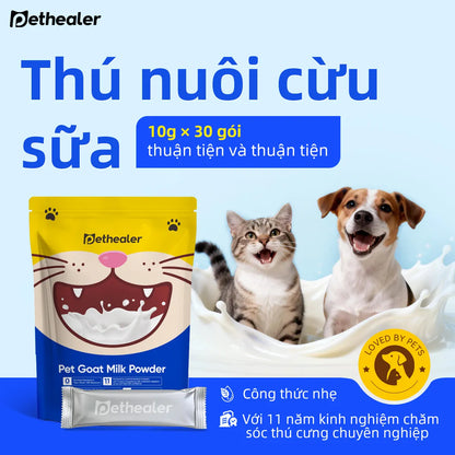 Pethealer Goat Milk for Pets supports body and immunity for cats and dogs