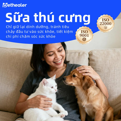 Pethealer Goat Milk for Pets supports body and immunity for cats and dogs