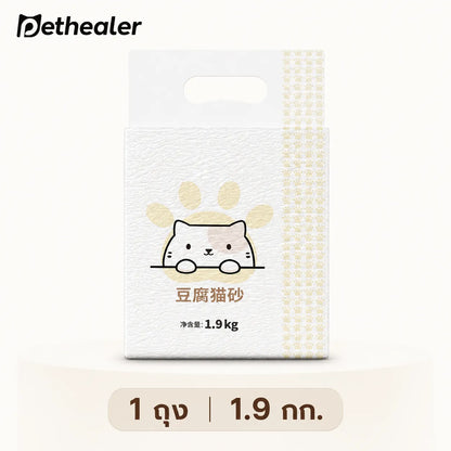 Pethealer Tofu Cat Litter – Low Dust & Fast Clumping 1.9kg