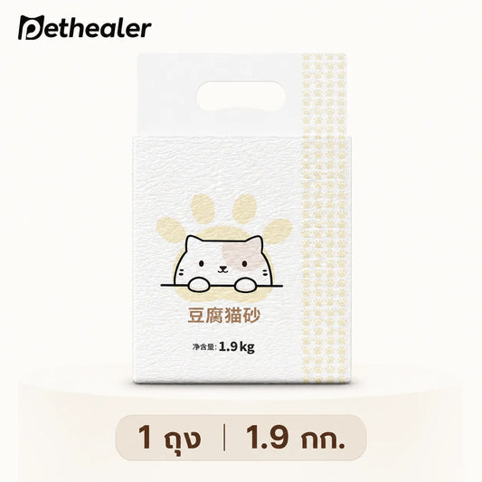 Pethealer Tofu Cat Litter – Low Dust & Fast Clumping 1.9kg