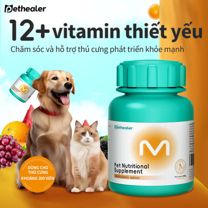 Pethealer Viên nhai multivitamin hỗ trợ sức khỏe và miễn dịch