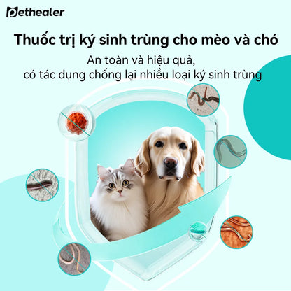 Pethealer Viên Thưởng Chăm Sóc Ký Sinh Trùng Ngoài Da Công Thức Bảo Vệ
