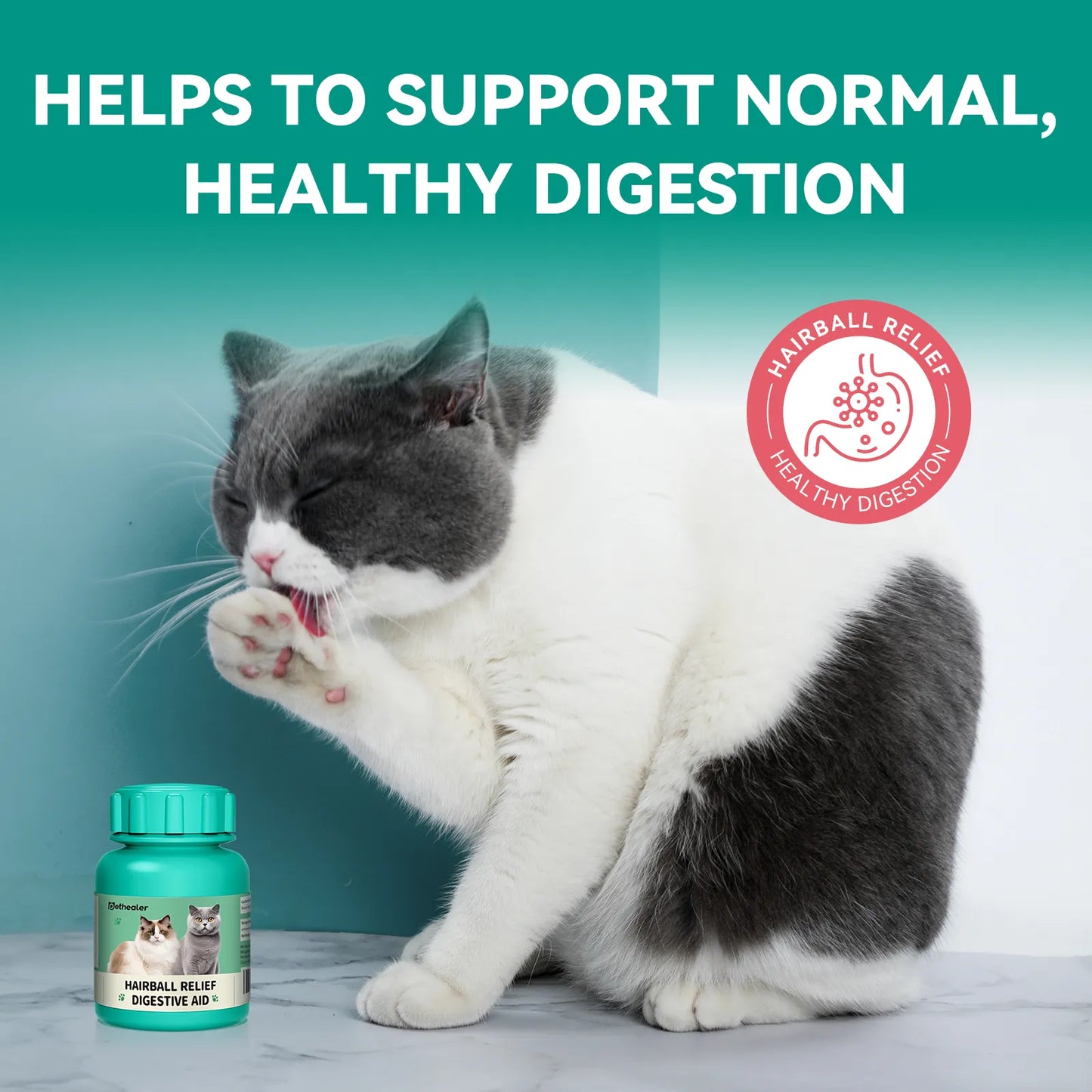 Pethealer Hairball Control & Digestive Support Treats, 100g