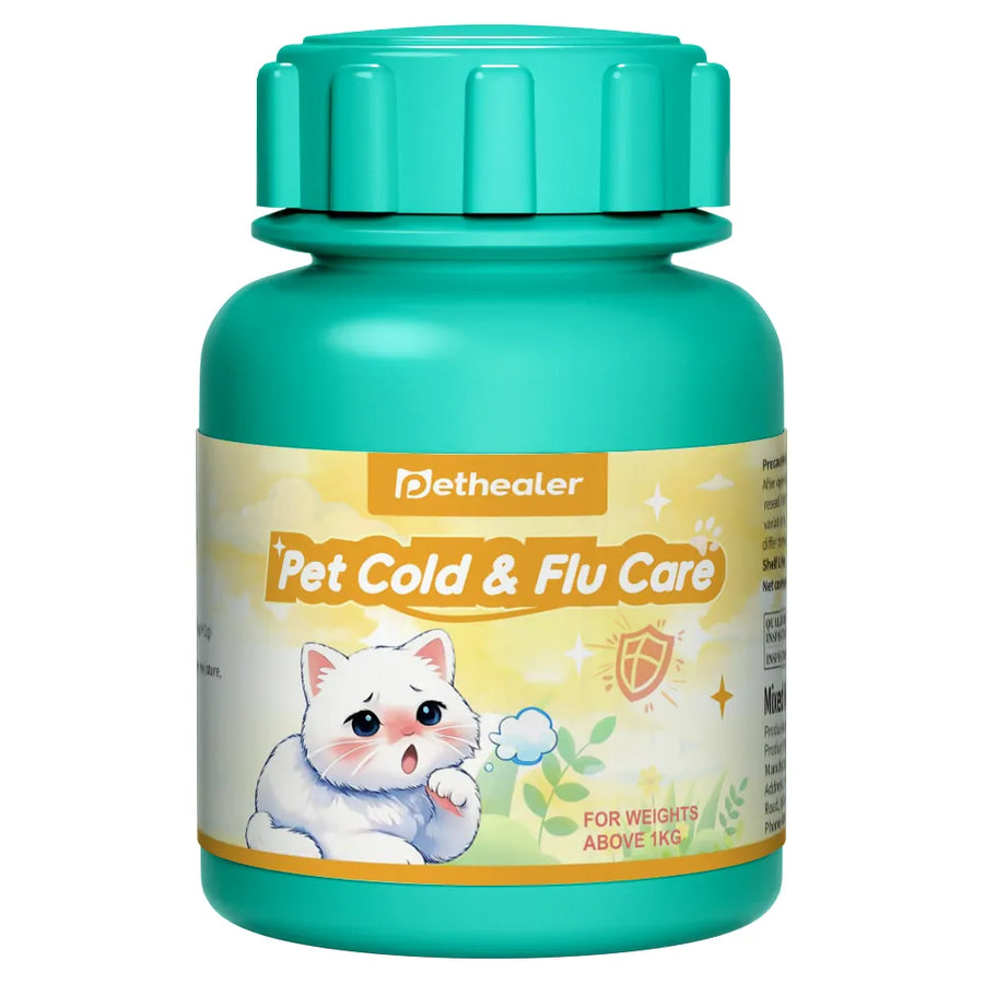 Pethealer cat cold and flu care supplement for cats, supporting respiratory health and immune system function