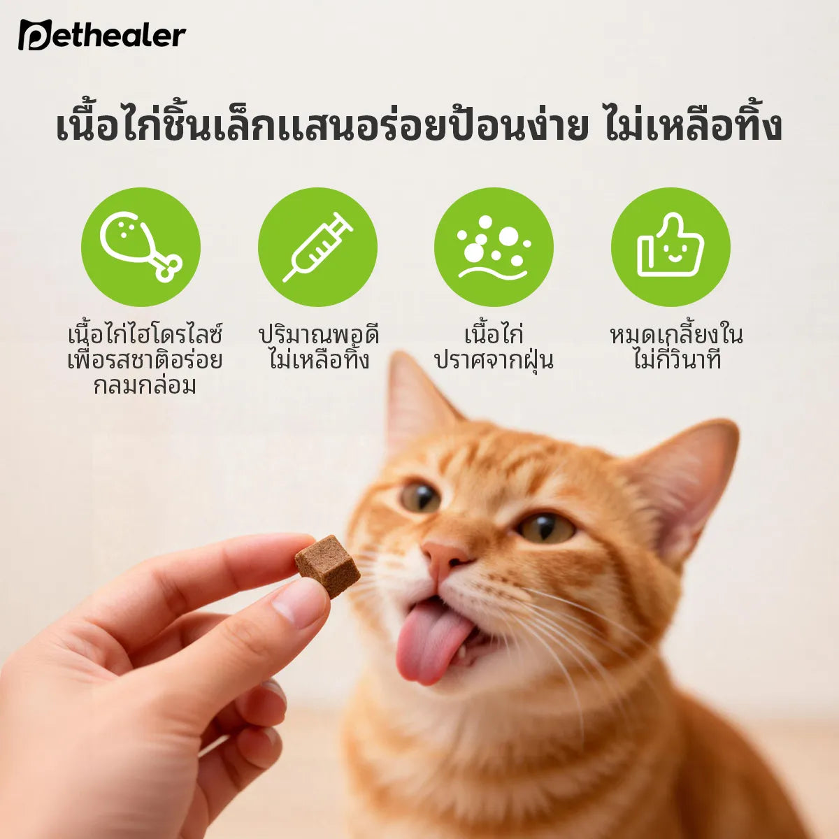 Pethealer ขนมโปรไบโอติก ช่วยการย่อยและลำไส้ 300g