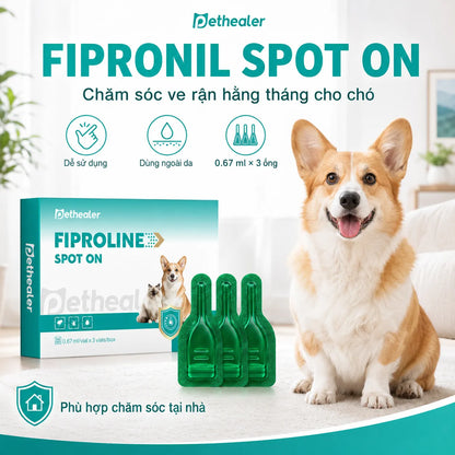 pethealer Thuốc nhỏ gáy diệt ve và bọ chét cho chó Fipronil